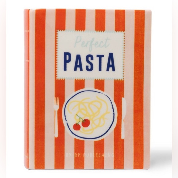 Target Perfect Pasta Ceramic Utensil Holder Cookbook Bullseye's Playground New - Picture 11 of 11